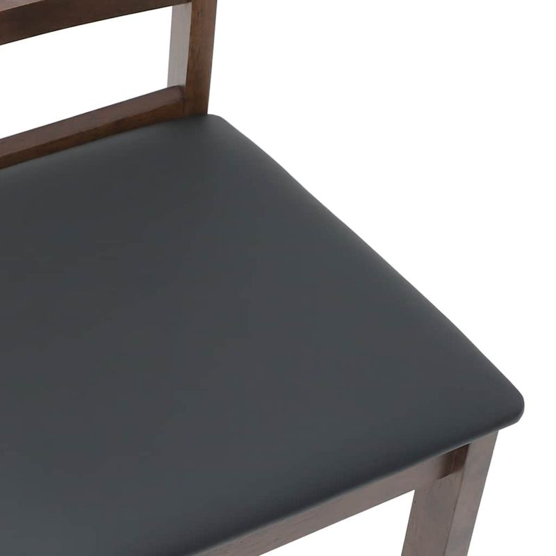 Casa si Gradina - Mobilier - Scaune si fotolii - Scaune - Scaune sufragerie cu perne 2 buc. cauciuc din lemn masiv maro - Infinity.ro