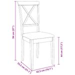 Casa si Gradina - Mobilier - Scaune si fotolii - Scaune - Scaune sufragerie cu perne 2 buc. cauciuc din lemn masiv maro - Infinity.ro