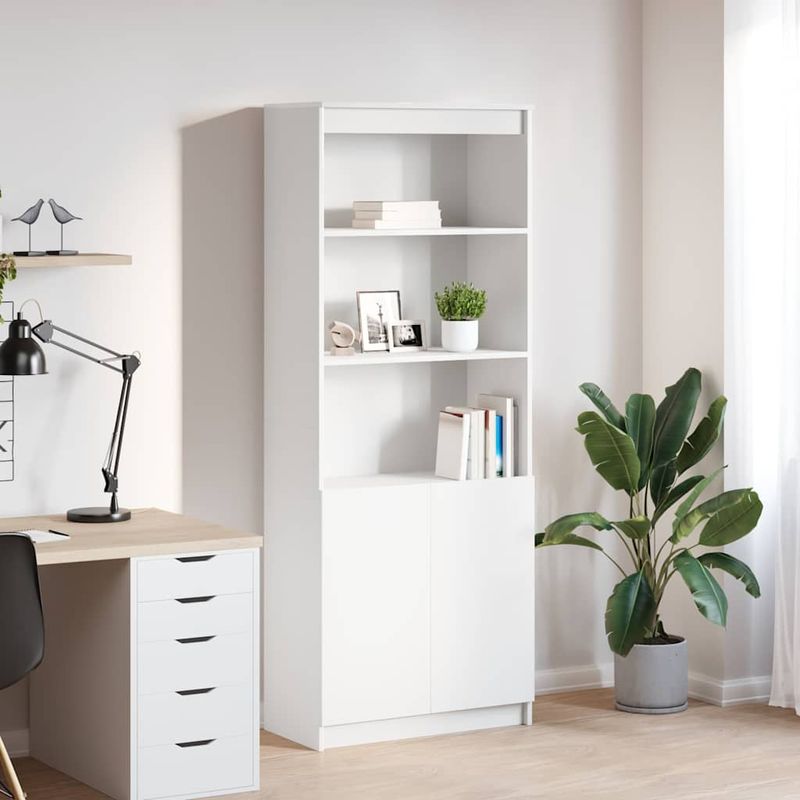 Casa si Gradina - Mobilier - Comode si corpuri - Comode - Dulap inalt, alb, 70x35x180 cm, lemn prelucrat - Infinity.ro