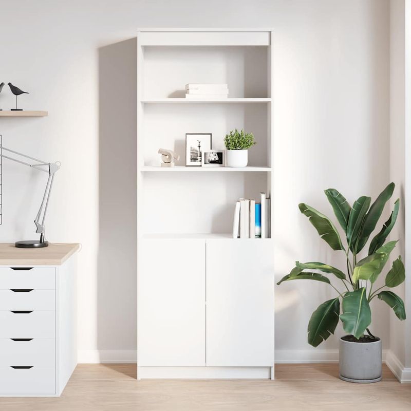 Casa si Gradina - Mobilier - Comode si corpuri - Comode - Dulap inalt, alb, 70x35x180 cm, lemn prelucrat - Infinity.ro