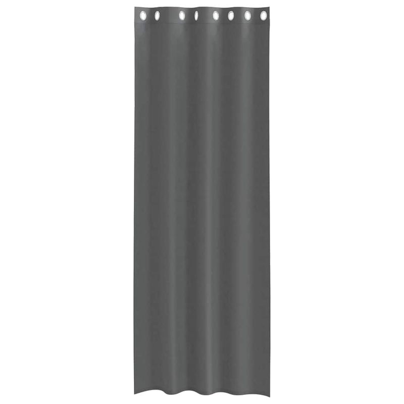 Casa si Gradina - Textile si covoare - Perdele si draperii - Perdele - Perdele Voile cu Oelii 2 buc Gri Inchis 140x300 cm - Infinity.ro