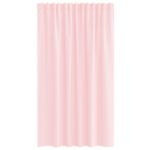Casa si Gradina - Textile si covoare - Perdele si draperii - Perdele - Perdele voal cu bucle 2 buc Roz deschis 140x140 cm - Infinity.ro