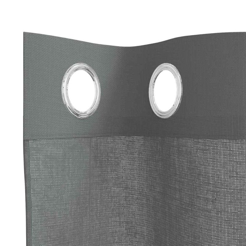 Casa si Gradina - Textile si covoare - Perdele si draperii - Perdele - Perdele Voile cu Oelii 2 buc Gri Inchis 140x300 cm - Infinity.ro