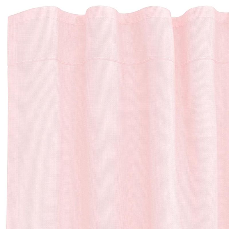 Casa si Gradina - Textile si covoare - Perdele si draperii - Perdele - Perdele voal cu bucle 2 buc Roz deschis 140x140 cm - Infinity.ro