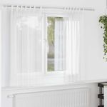 Casa si Gradina - Textile si covoare - Perdele si draperii - Perdele - Perdele Voile cu buzunare pentru bare 2 buc Alb, mărime 140x140 cm - Infinity.ro