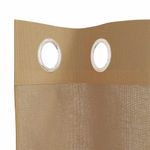 Casa si Gradina - Textile si covoare - Perdele si draperii - Perdele - Perdele Voile cu Oelii 2 buc nisip, mărime 140x300 cm - Infinity.ro