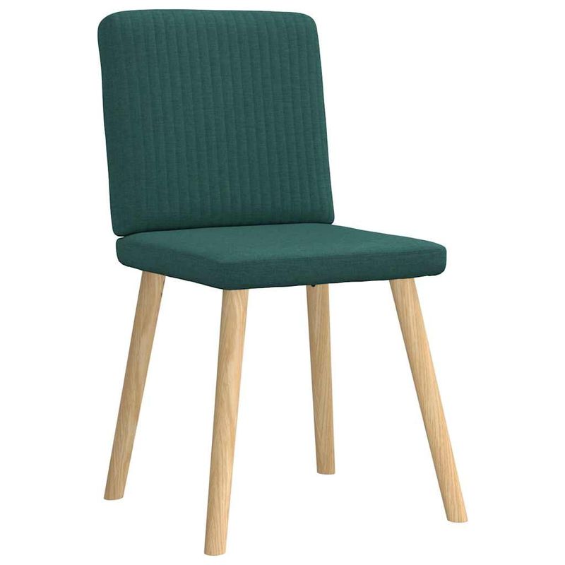 Casa si Gradina - Mobilier - Scaune si fotolii - Scaune - Scaune de bucatarie, 2 buc., verde inchis, material textil - Infinity.ro