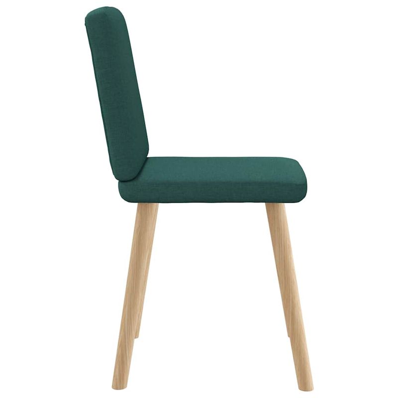 Casa si Gradina - Mobilier - Scaune si fotolii - Scaune - Scaune de bucatarie, 2 buc., verde inchis, material textil - Infinity.ro
