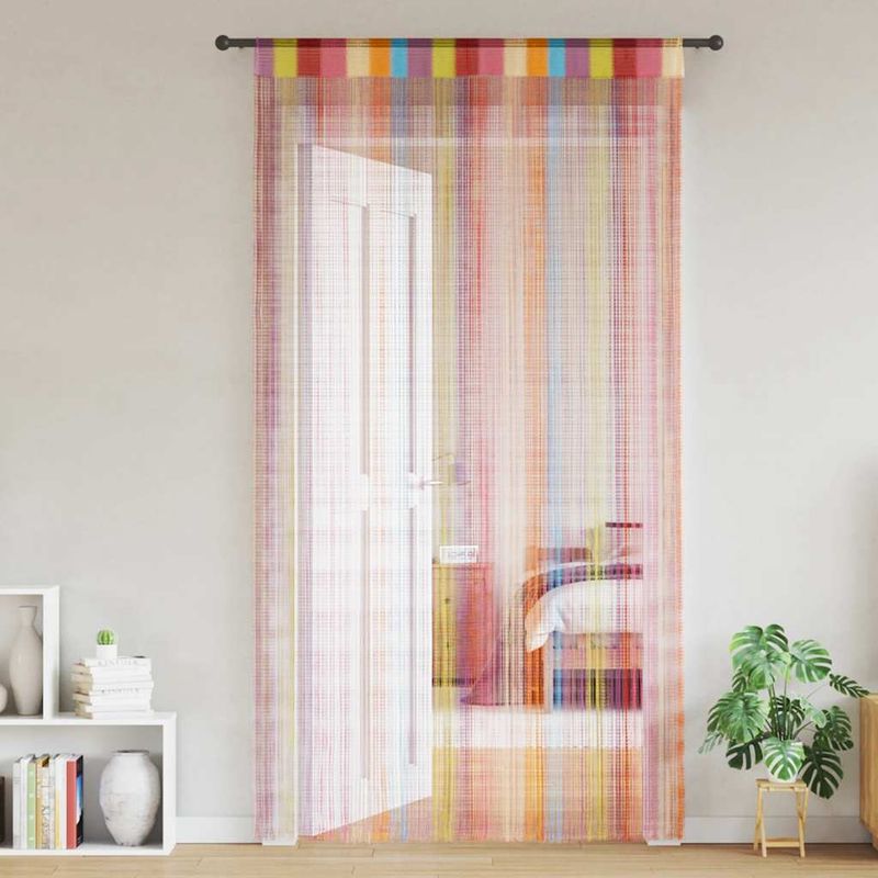 Casa si Gradina - Textile si covoare - Perdele si draperii - Perdele - Perdele sir 2 buc Multicolor 100x250 cm - Infinity.ro