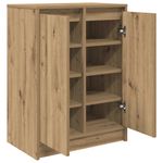 Casa si Gradina - Mobilier - Organizare si depozitare - Organizator incaltaminte - Dulap Pantofi Artisan Stejar 57x34x76 cm Lemn prelucrat - Infinity.ro