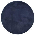 Casa si Gradina - Textile si covoare - Covoare - Covoare casa - Covor shaggy cu pom inalt, NAVARRA, bleumarin, 120x120 cm, formă rotund - Infinity.ro