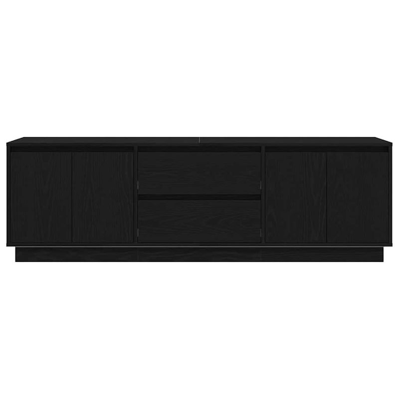 Casa si Gradina - Mobilier - Comode si corpuri - Comode - Dulap TV cu lumini LED Stejar negru 160,5x41x50 cm - Infinity.ro