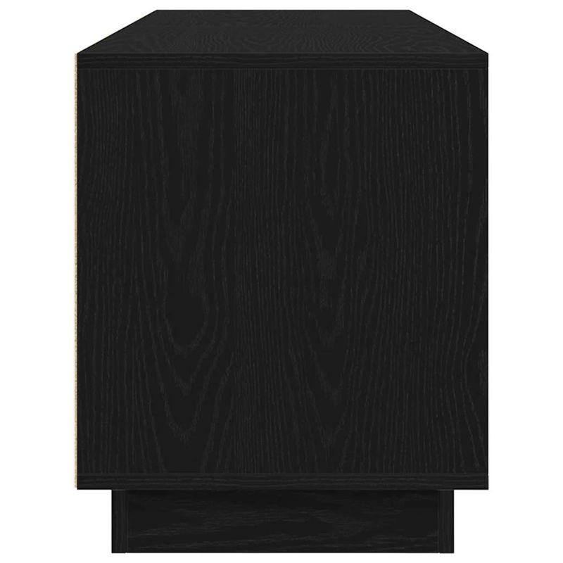 Casa si Gradina - Mobilier - Comode si corpuri - Comode - Dulap TV cu lumini LED Stejar negru 160,5x41x50 cm - Infinity.ro