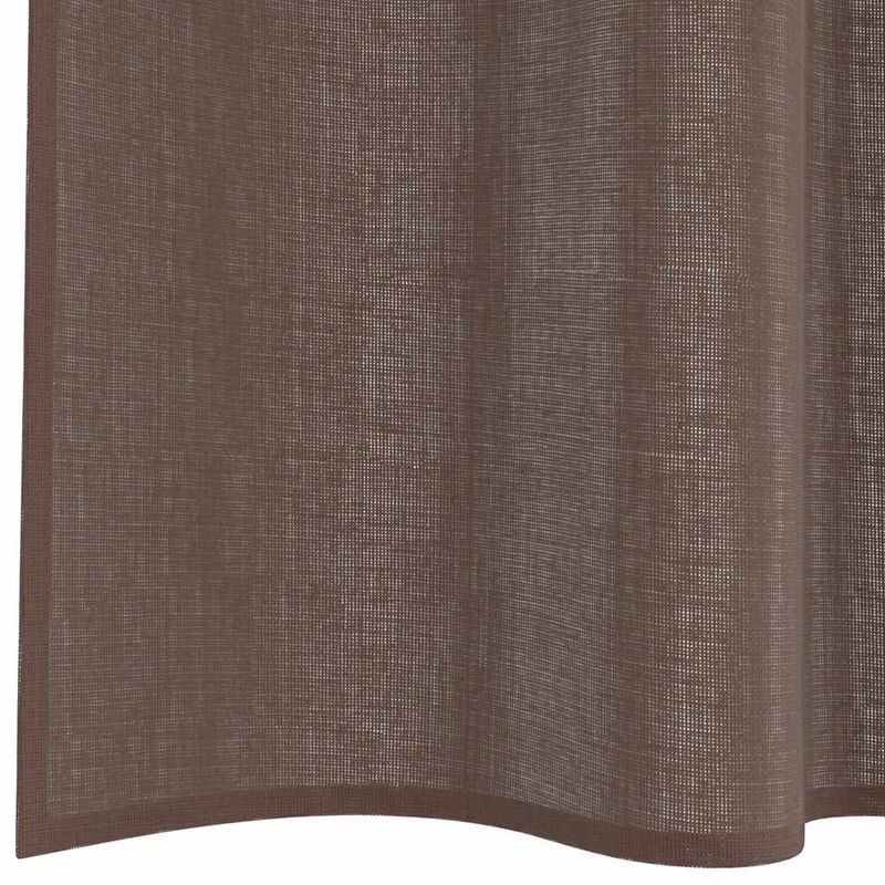 Casa si Gradina - Textile si covoare - Perdele si draperii - Perdele - Perdele Voile cu tabla 2 buc Maro, mărime 140x175 cm - Infinity.ro