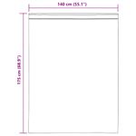 Casa si Gradina - Textile si covoare - Perdele si draperii - Perdele - Perdele Voile cu tabla 2 buc Maro, mărime 140x175 cm - Infinity.ro