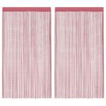 Casa si Gradina - Textile si covoare - Perdele si draperii - Perdele - Perdele sir 2 buc Roz 140x250 cm - Infinity.ro