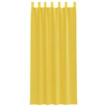 Casa si Gradina - Textile si covoare - Perdele si draperii - Perdele - Perdele Voile cu buzunare pentru bare 2 buc Galben - Infinity.ro