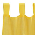 Casa si Gradina - Textile si covoare - Perdele si draperii - Perdele - Perdele Voile cu buzunare pentru bare 2 buc Galben - Infinity.ro