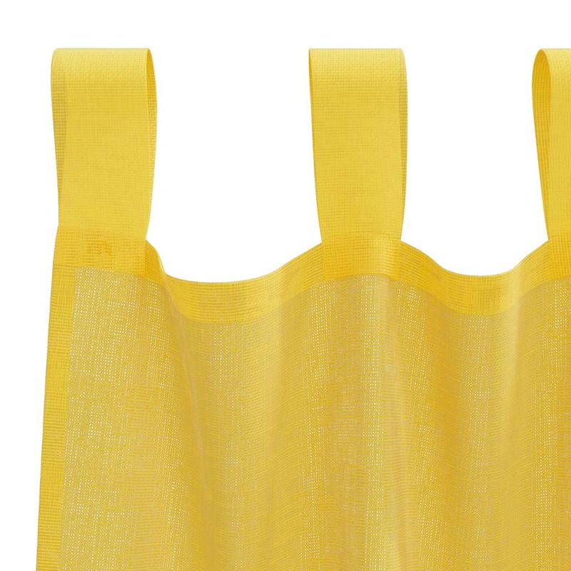 Casa si Gradina - Textile si covoare - Perdele si draperii - Perdele - Perdele Voile cu buzunare pentru bare 2 buc Galben - Infinity.ro