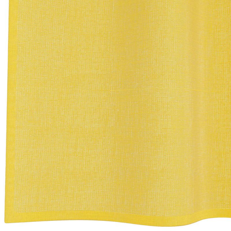 Casa si Gradina - Textile si covoare - Perdele si draperii - Perdele - Perdele Voile cu buzunare pentru bare 2 buc Galben - Infinity.ro