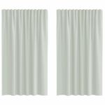 Casa si Gradina - Textile si covoare - Perdele si draperii - Perdele - Perdele Voile cu Bucle 2 buc Gri deschis 140x175 cm - Infinity.ro
