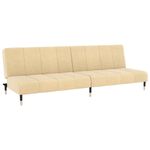 Casa si Gradina - Mobilier - Canapele si coltare - Canapele - Canapea extensibila cu 2 locuri, crem, catifea - Infinity.ro