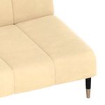 Casa si Gradina - Mobilier - Canapele si coltare - Canapele - Canapea extensibila cu 2 locuri, crem, catifea - Infinity.ro