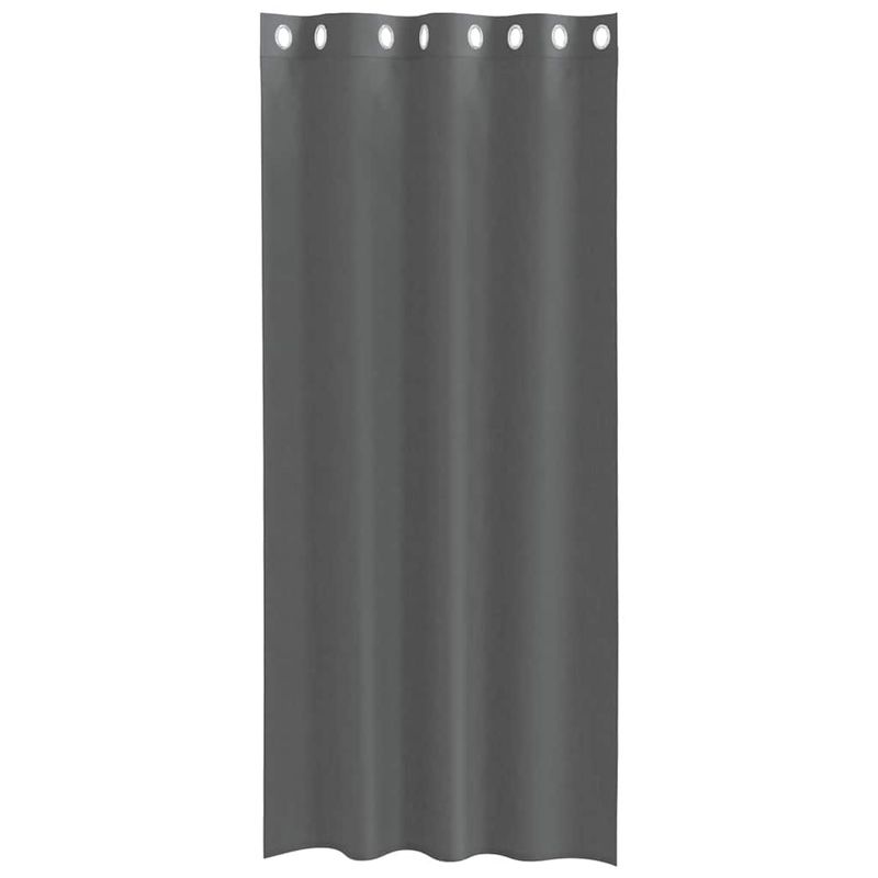 Casa si Gradina - Textile si covoare - Perdele si draperii - Perdele - Perdele Voile cu Oelii 2 buc Gri Inchis 140x245 cm - Infinity.ro