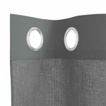 Casa si Gradina - Textile si covoare - Perdele si draperii - Perdele - Perdele Voile cu Oelii 2 buc Gri Inchis 140x245 cm - Infinity.ro