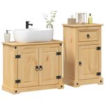 Casa si Gradina - Mobilier - Seturi de mobilier - Seturi baie - Set mobilier de baie „Corona”, 2 piese, lemn masiv de pin - Infinity.ro