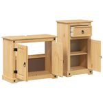 Casa si Gradina - Mobilier - Seturi de mobilier - Seturi baie - Set mobilier de baie „Corona”, 2 piese, lemn masiv de pin - Infinity.ro
