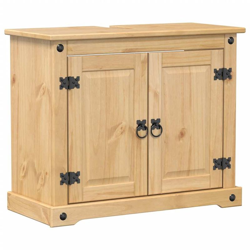 Casa si Gradina - Mobilier - Seturi de mobilier - Seturi baie - Set mobilier de baie „Corona”, 2 piese, lemn masiv de pin - Infinity.ro