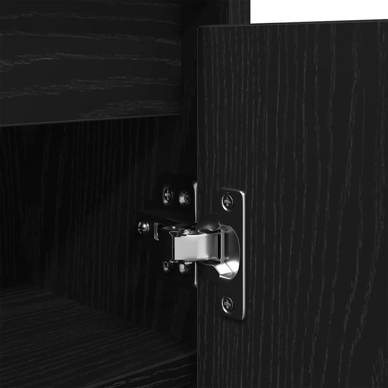 Casa si Gradina - Mobilier - Organizare si depozitare - Organizator incaltaminte - Dulap Pantofi Stejar Negru 57x34x76 cm Lemn prelucrat - Infinity.ro