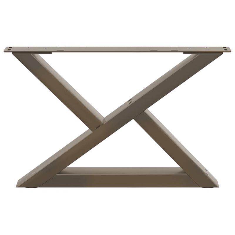 Casa si Gradina - Mobilier - Feronerie si accesorii mobila - Picioare masuta de cafea 2 buc Otel natural 60x(30-31,3)cm Otel - Infinity.ro