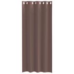 Casa si Gradina - Textile si covoare - Perdele si draperii - Perdele - Perdele Voile cu Oelii 2 buc Maro 140x245 cm - Infinity.ro