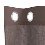 Casa si Gradina - Textile si covoare - Perdele si draperii - Perdele - Perdele Voile cu Oelii 2 buc Maro 140x245 cm - Infinity.ro
