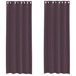 Casa si Gradina - Textile si covoare - Perdele si draperii - Perdele - Perdele Voile cu Oelii 2 buc Violet 140x260 cm - Infinity.ro