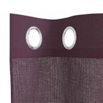 Casa si Gradina - Textile si covoare - Perdele si draperii - Perdele - Perdele Voile cu Oelii 2 buc Violet 140x260 cm - Infinity.ro
