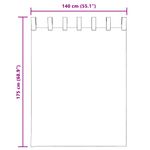 Casa si Gradina - Textile si covoare - Perdele si draperii - Perdele - Perdele Voile cu buzunare pentru bare 2 buc Maro, mărime 140x175 cm - Infinity.ro