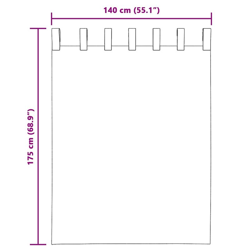 Casa si Gradina - Textile si covoare - Perdele si draperii - Perdele - Perdele Voile cu buzunare pentru bare 2 buc Maro, mărime 140x175 cm - Infinity.ro