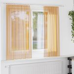 Casa si Gradina - Textile si covoare - Perdele si draperii - Perdele - Perdele Voile cu Bucle 2 buc Portocaliu 140x140 cm - Infinity.ro