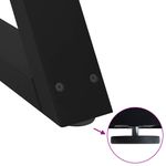 Casa si Gradina - Mobilier - Feronerie si accesorii mobila - Picioare pentru masa 2 buc Negru 80x(72-73,3) cm Otel - Infinity.ro