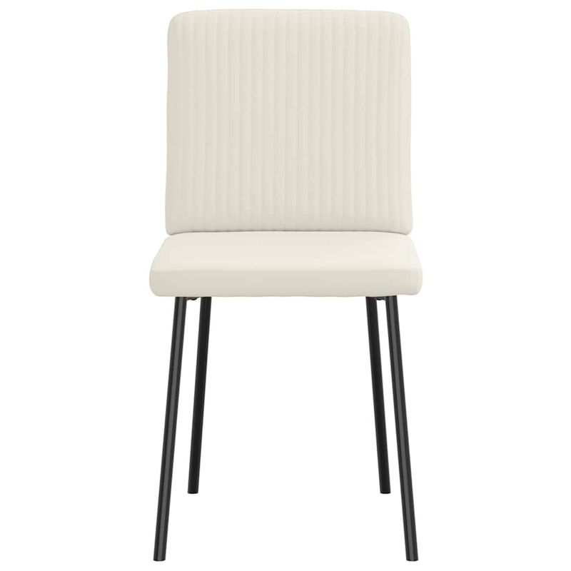 Casa si Gradina - Mobilier - Scaune si fotolii - Scaune - Scaune de bucatarie, 4 buc., crem, catifea - Infinity.ro