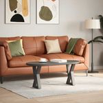 Casa si Gradina - Mobilier - Feronerie si accesorii mobila - Picioare masuta de cafea 2 buc Antracit 38x(42-43,3) cm Otel - Infinity.ro