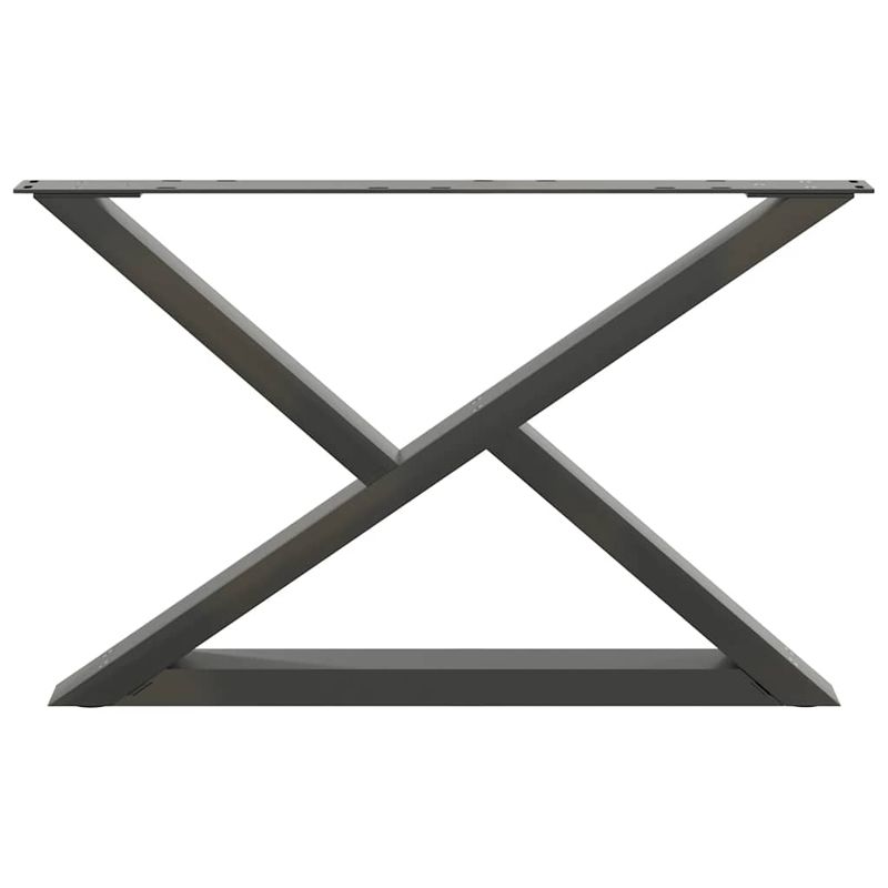 Casa si Gradina - Mobilier - Feronerie si accesorii mobila - Picioare masuta de cafea 2 buc Antracit 70x(42-43,3) cm Otel - Infinity.ro