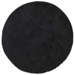 Casa si Gradina - Textile si covoare - Covoare - Covoare casa - Covor shaggy cu pom inalt, NAVARRA, negru, 240x240cm, poliester, formă rotund - Infinity.ro