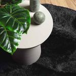 Casa si Gradina - Textile si covoare - Covoare - Covoare casa - Covor shaggy cu pom inalt, NAVARRA, negru, 240x240cm, poliester, formă rotund - Infinity.ro