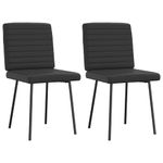 Casa si Gradina - Mobilier - Scaune si fotolii - Scaune - Scaune de bucatarie, 2 buc., negru, piele ecologica - Infinity.ro