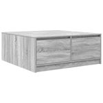 Casa si Gradina - Mobilier - Mese si birouri - Masute de cafea - Masuta de cafea cu sertare Gri Sonoma 100x100x40 cm - Infinity.ro