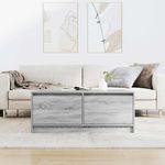 Casa si Gradina - Mobilier - Mese si birouri - Masute de cafea - Masuta de cafea cu sertare Gri Sonoma 100x100x40 cm - Infinity.ro